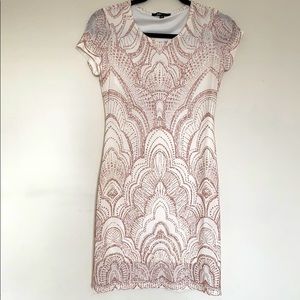 Rose gold cocktail dress